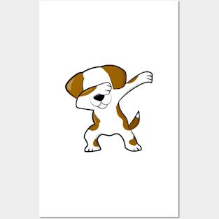 Dabbing dog Posters and Art